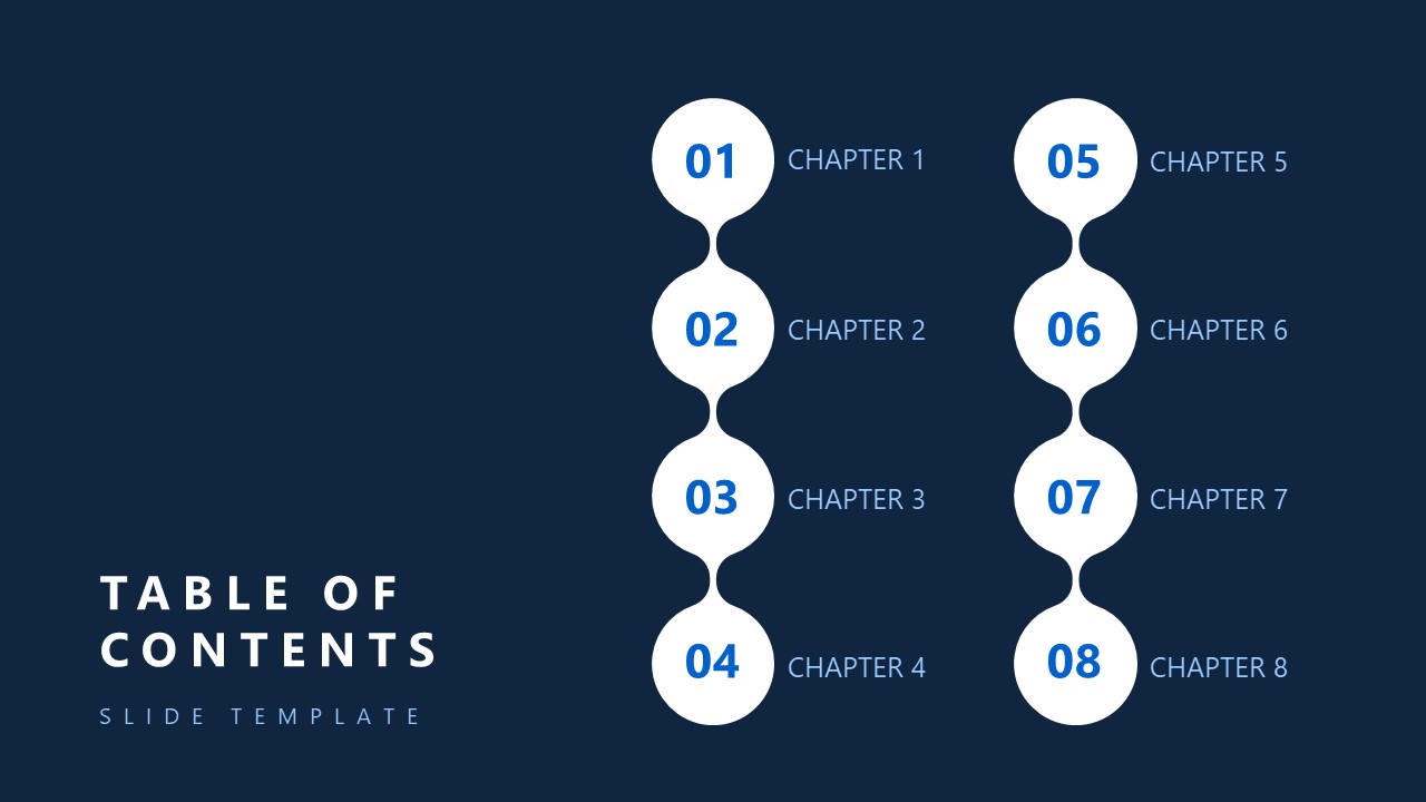 Free Table Of Contents PowerPoint Template Google Slides