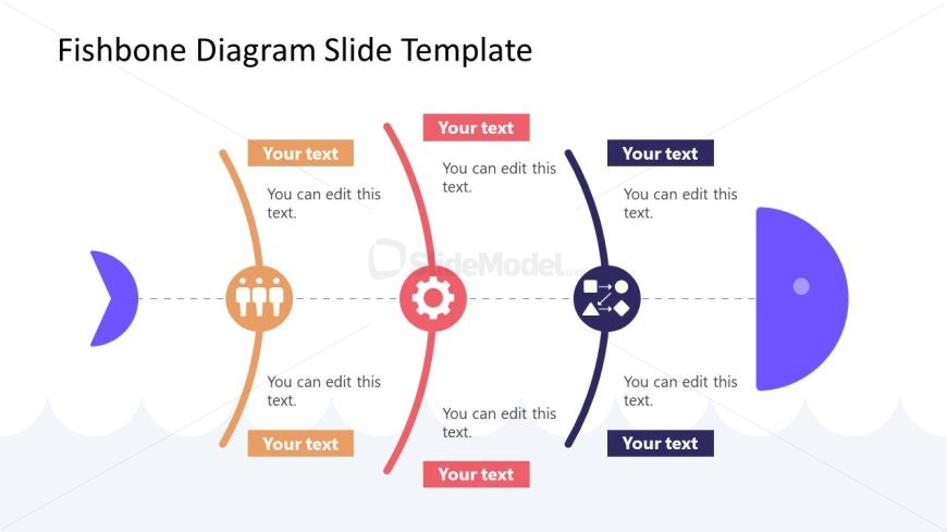 Editable Fishbone Diagram Slide for PowerPoint