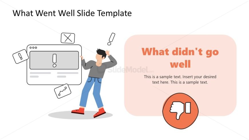 Free Editable What Did Not Go Well Slide Template