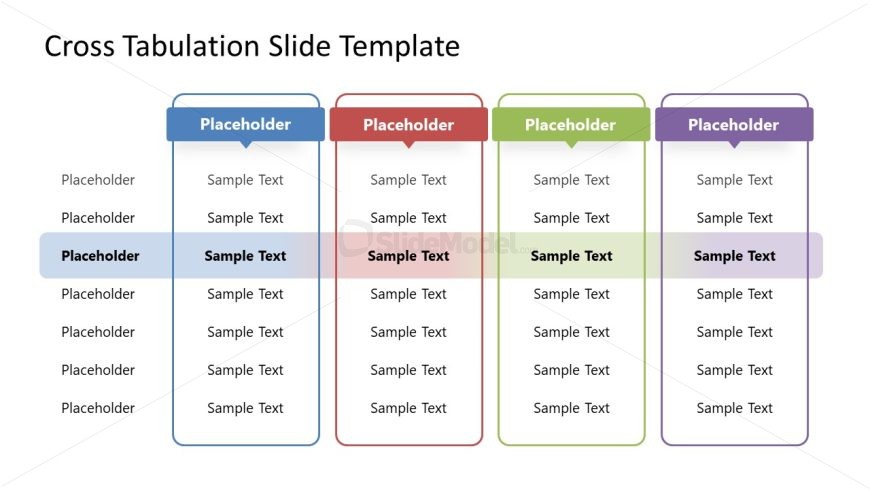 Editable Crosstabs Diagram for Presentation