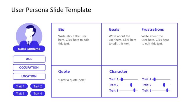 Free Simple User Persona PPT Template