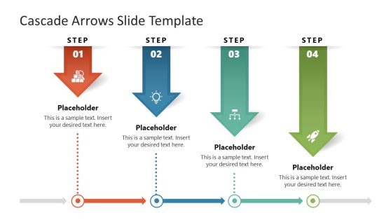 Free Cascade Arrows Presentation Slide