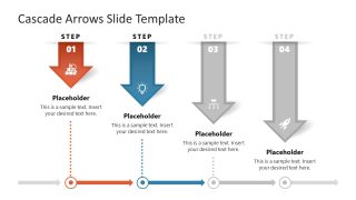 Cascade Arrows Slide Template 