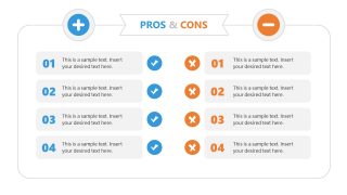 Editable Pros and Cons Slide Template for PowerPoint