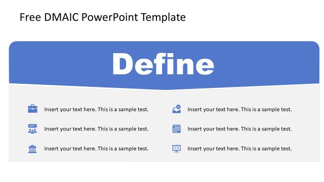Define Slide for DMAIC Presentation