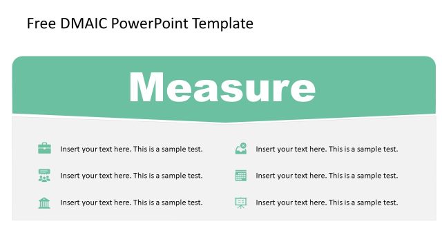DMAIC PowerPoint Template – Measure Slide