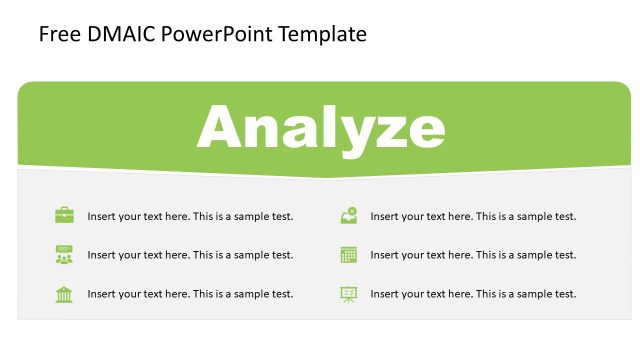 DMAIC Presentation Template – Analyze Slide