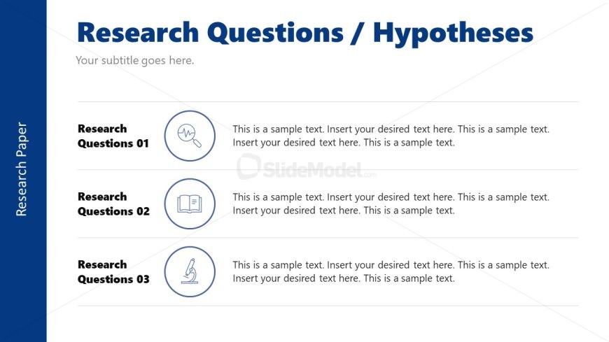 Customizable Free Research Paper PPT Slide
