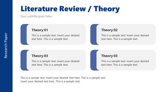 Literature Review Theory Slide for PowerPoint