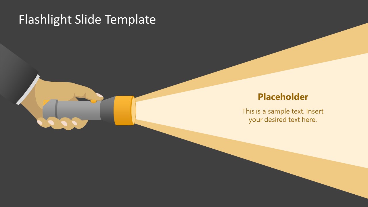 Editable Flashlight Slide Template