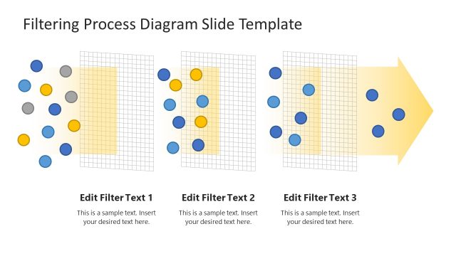 Free Filtering Process Diagram PPT Template
