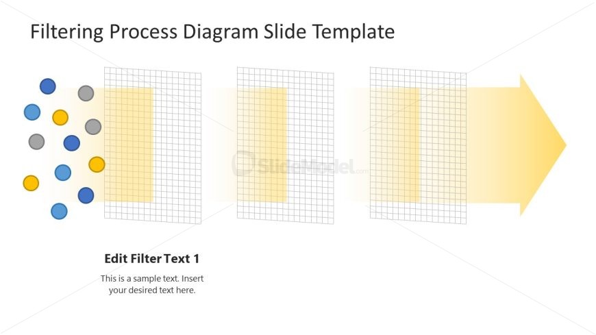 Free Filtering Process Diagram Template for Presentation 