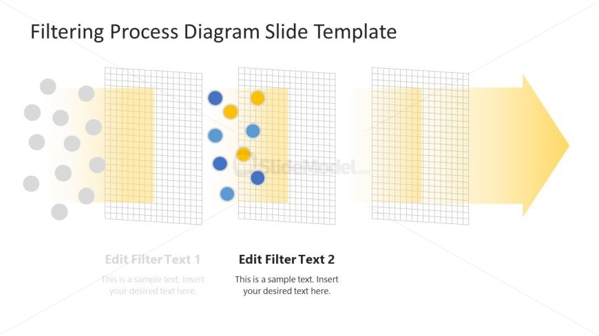 Free Filtering Process Diagram PowerPoint Slide 