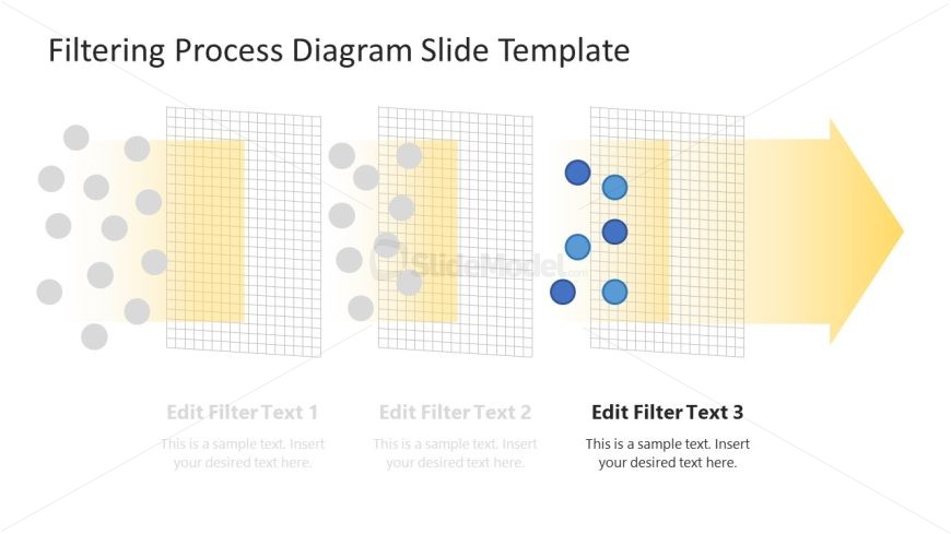 Free Filtering Process Diagram Slide Template 
