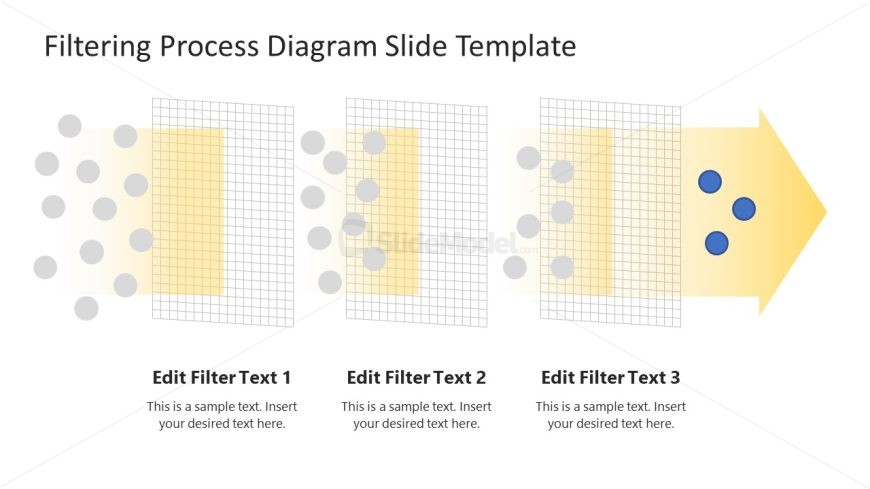 Free Filtering Process Diagram Template Slide 
