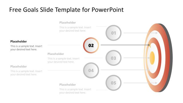 Free Goals Presentation Slide Template for PPT