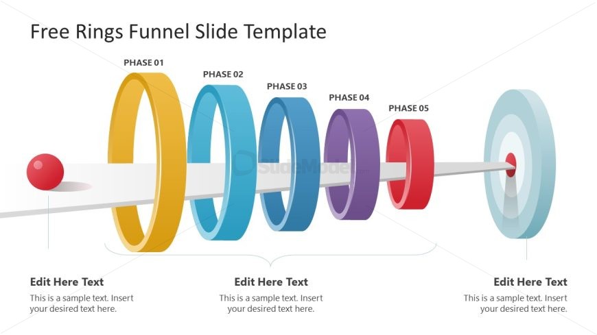 Rings Funnel Slide for PowerPoint 