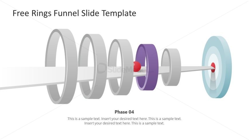 Rings Funnel Diagram PowerPoint Template 