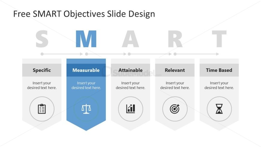 Customizable SMART Objectives Slide for Presentation 