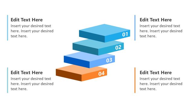 Staircase Multi-Layered Free Infographic Slide