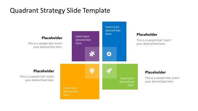 Free Quadrant Strategy Slide Template for Presentation