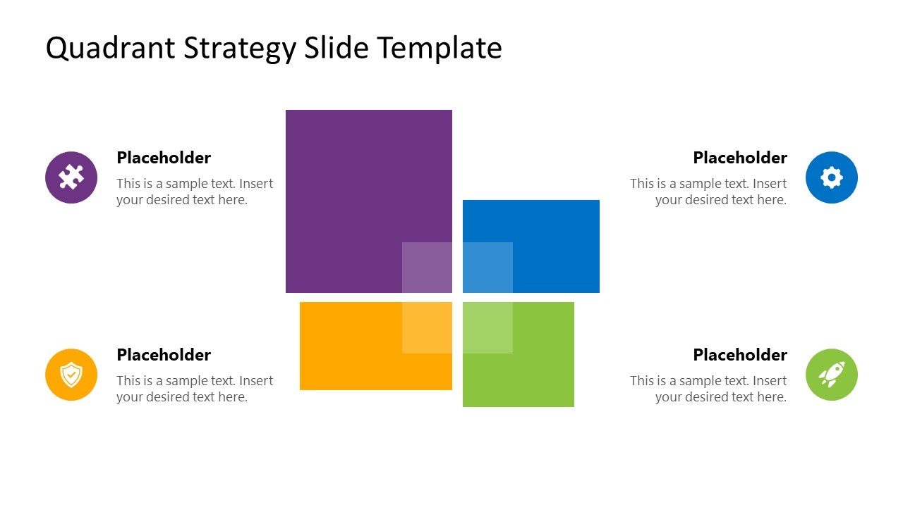 Free Quadrant Strategy Slide Template for PowerPoint