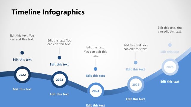 Floating Circular Shapes PowerPoint Timeline Diagram