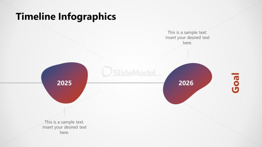 Random Shapes PPT Timeline Slide 