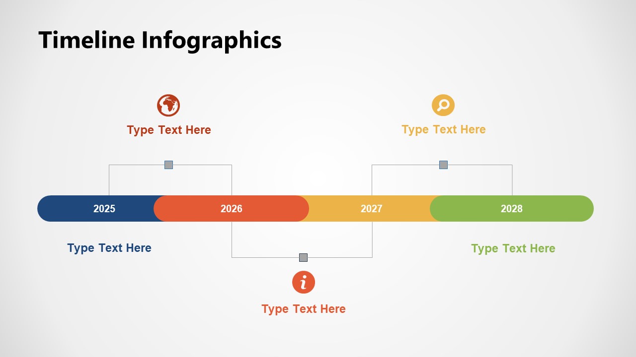 Segmented Bar Timeline Diagram for PowerPoint - SlideModel
