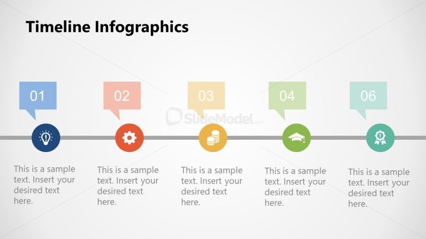 Engaging Colors Slide Diagram for Timeline Presentation 