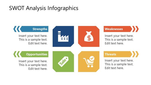 Presentation SWOT Slide with Infographics