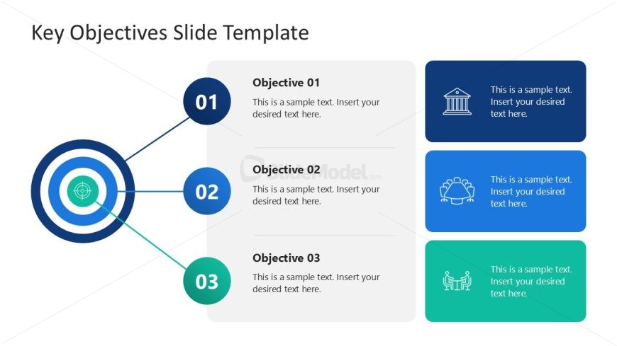 Free Key Objectives Slide Template for Presentation