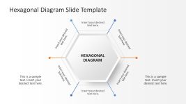 Hexagonal Presentation Template Slide