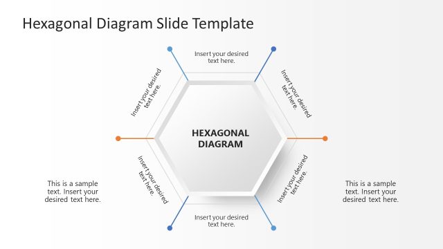Editable Hexagonal PowerPoint Template Slide