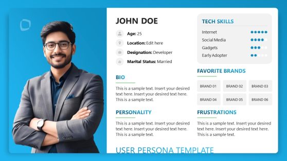Free User Persona Slide Template PPT Slide 