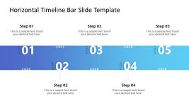 Free Horizontal Timeline Bar PPT Slide