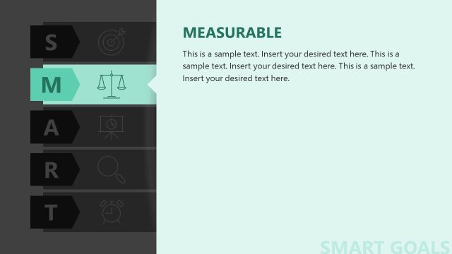 Measurable Goals Slide – Free SMART Goals Presentation
