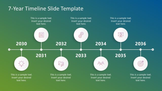 Free 7-Year Timeline Presentation Template