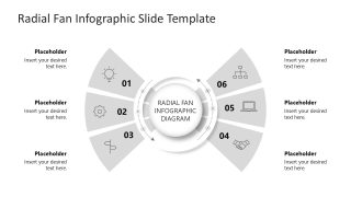 Free Radial Fan Infographic Template PPT Slide 