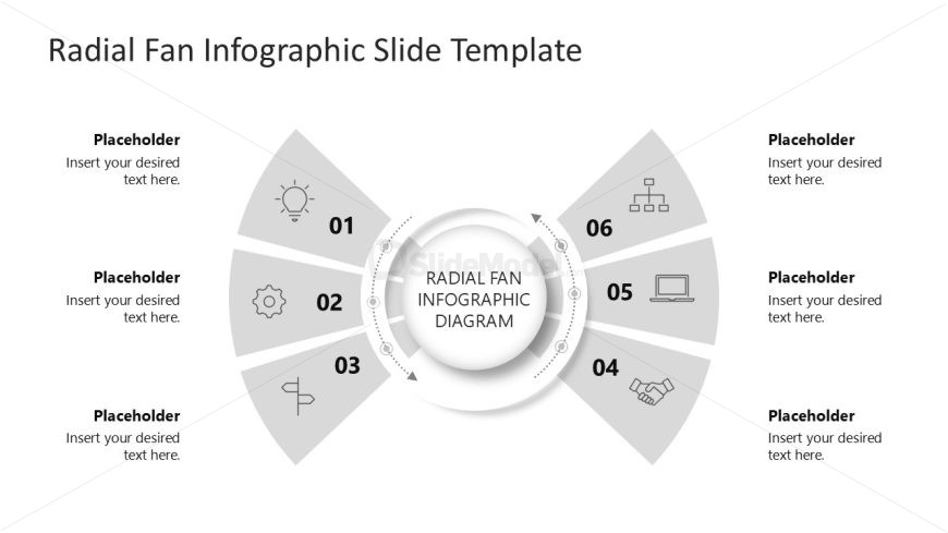 Free Radial Fan Infographic Template PPT Slide