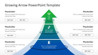 Free Growing Arrow Infographic PPT Template