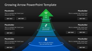Free Growing Arrow Infographic PowerPoint Template