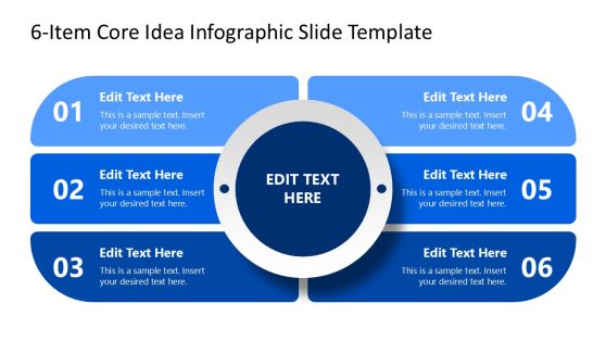 Free 6-Item Infographic Template for Presentation Slide 
