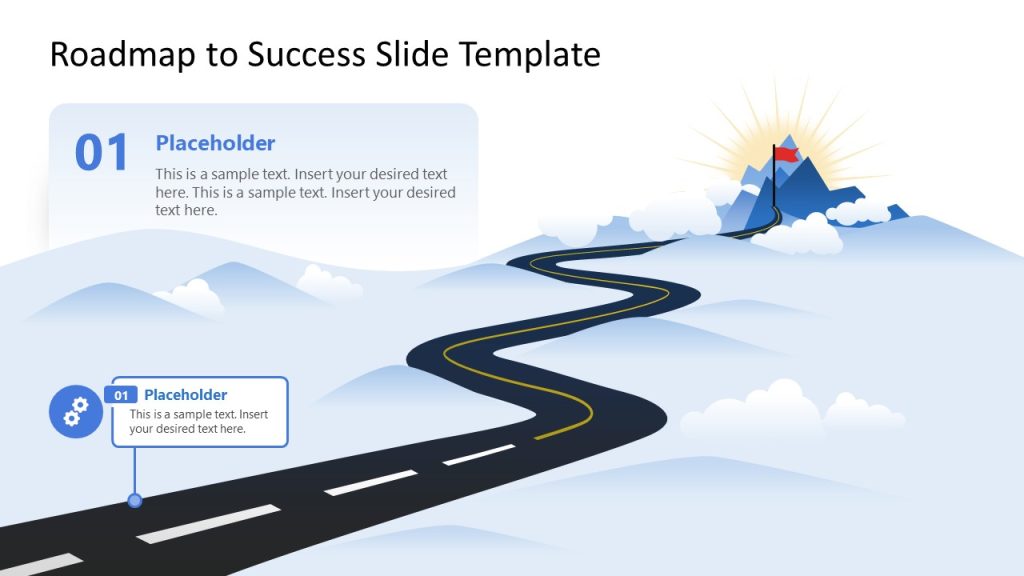 Free Roadmap to Success Slide PPT Template - SlideModel