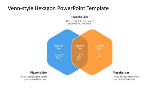Free Hexagonal Venn Diagram Template for Presentation 