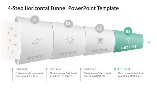 Engaging Free 4-Step Horizontal Funnel Template