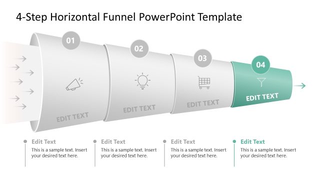 Free 4-Step Horizontal Funnel Template with Modern Design