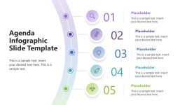 Free 5-Item Agenda Infographic Slide
