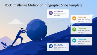 Free Rock Challenge Metaphor Infographic Slide Template