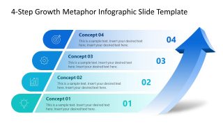 Free 4-Step Growth Metaphor Infographic Presentation Layout 